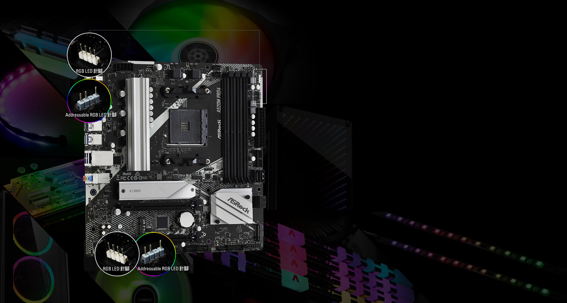 Polychrome LED(right)